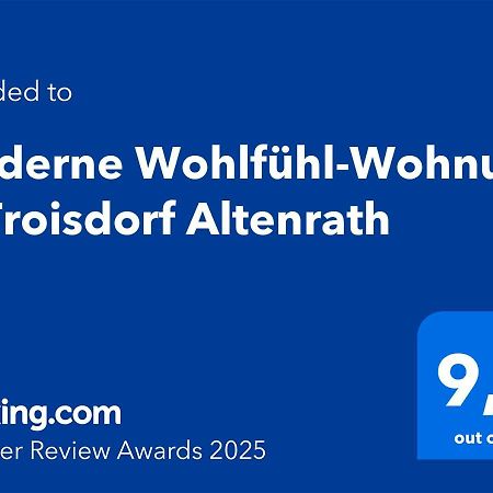 Moderne Wohlfuehl-Wohnung In Troisdorf Altenrath Εξωτερικό φωτογραφία